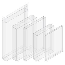 A2 Greeting Card Crystal-Clear Boxe